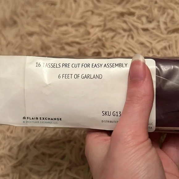 The Flair Exchange Tissue Paper Tassel Garland Kit- Color: Sultry - Picture 7 of 7